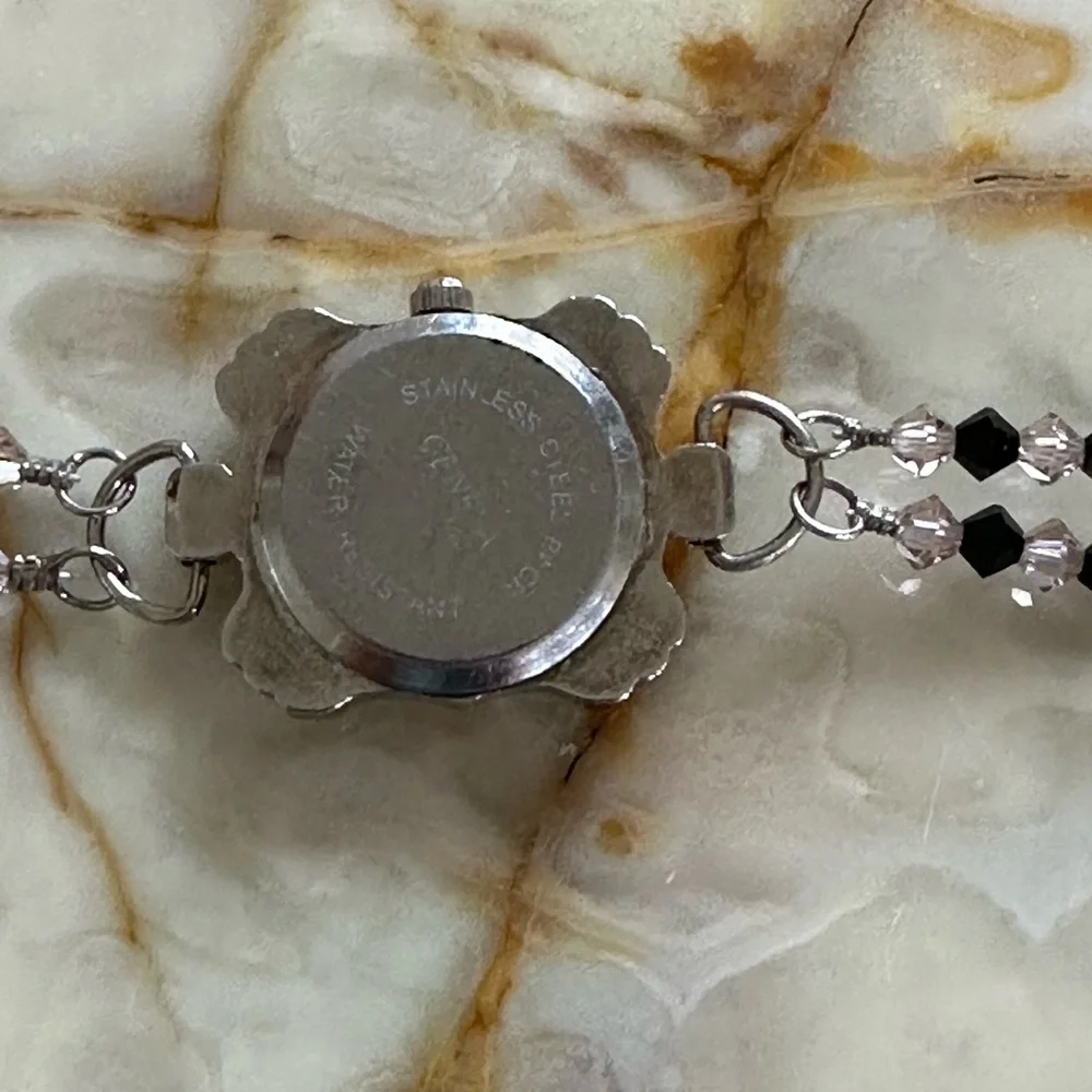 GENEVA Sterling Silver Crystals Watch